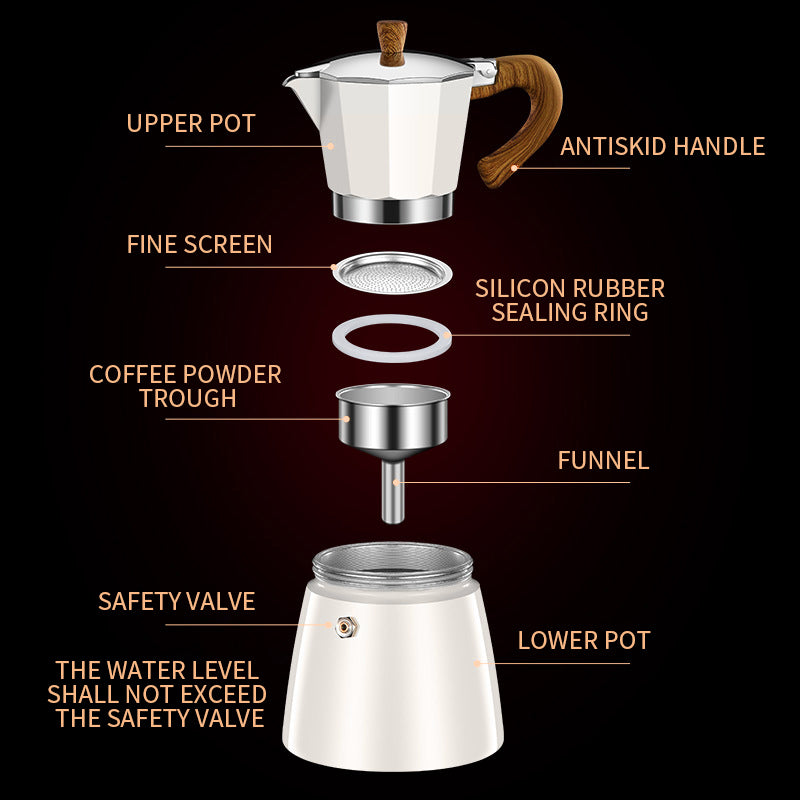 Italian Hand Brew Coffee Mocha Pot