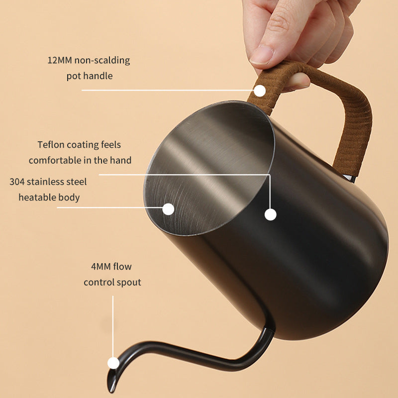 600ML Stainless Steel Goose Neck Kettle