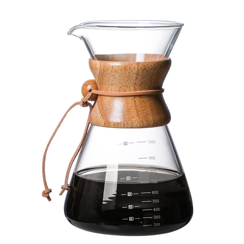 High Borosilicate Glass Hand Brew Coffee Pot