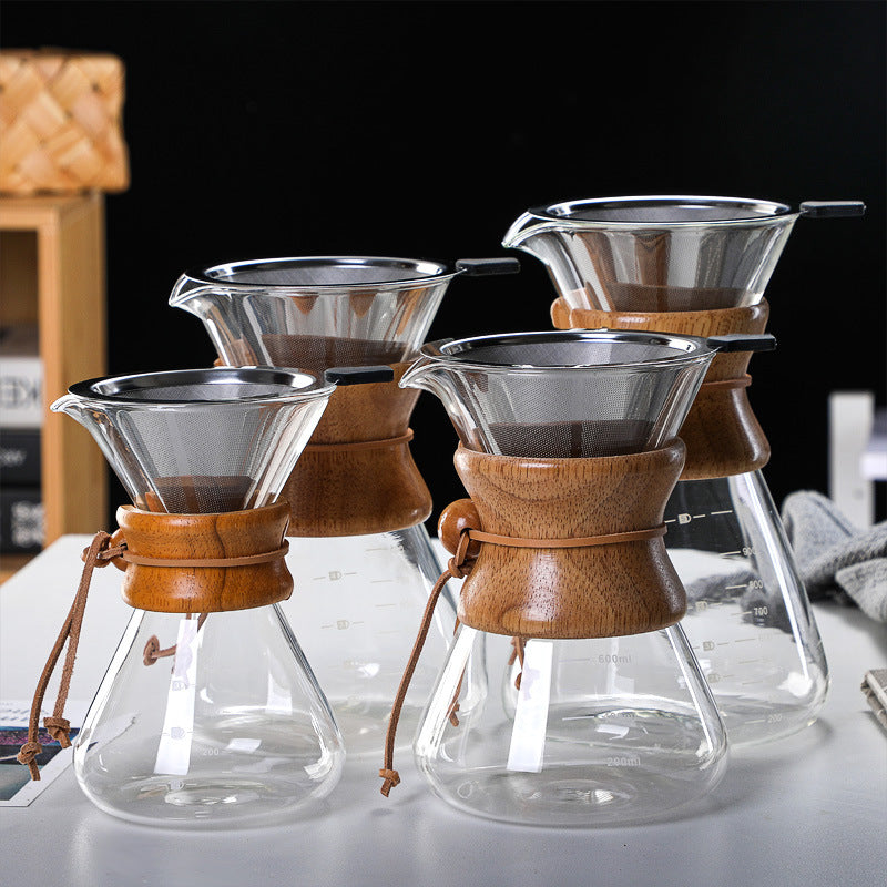 High Borosilicate Glass Hand Brew Coffee Pot