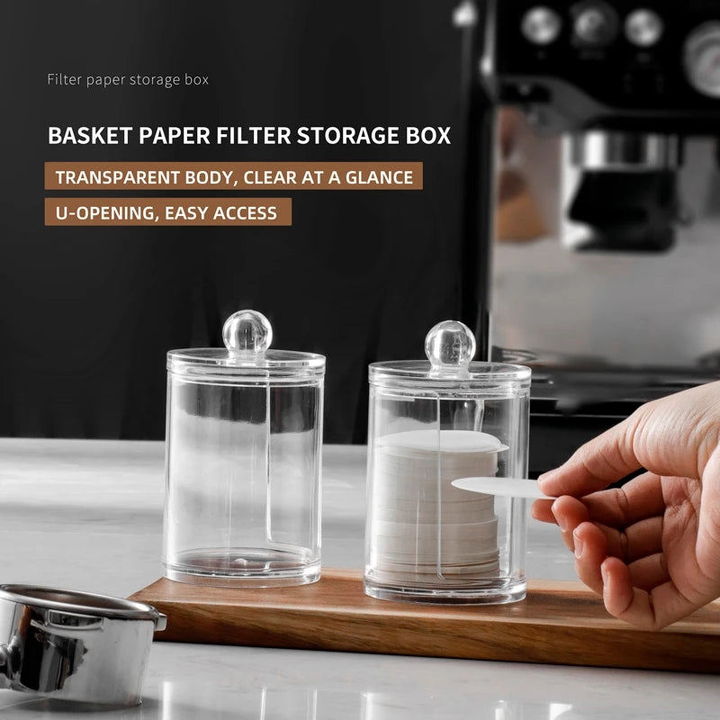 Coffee Filter Paper Transparent Storage Box