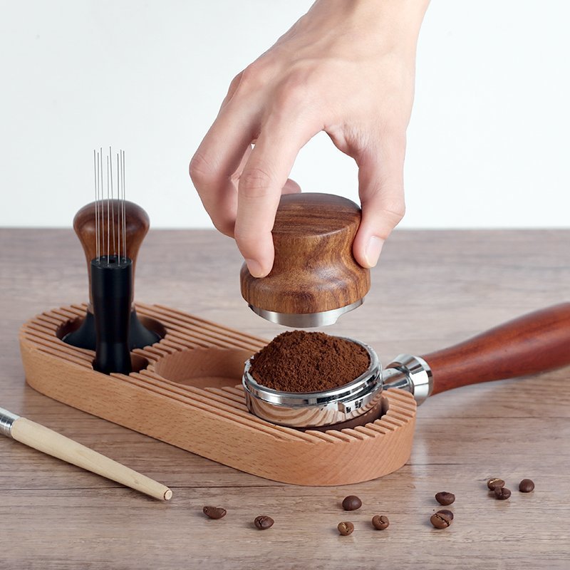 Compact Coffee Press Tamping Station