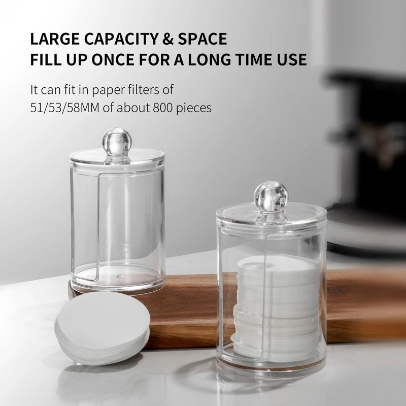 Coffee Filter Paper Transparent Storage Box