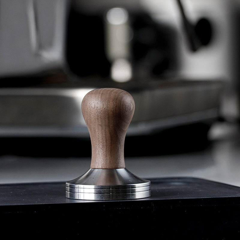 Coffee Powder Tamper Walnut stainless steel