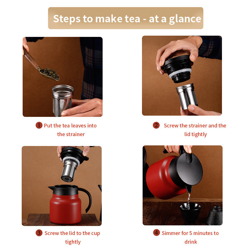 Stainless Steel Insulated Coffee/Tea Pot