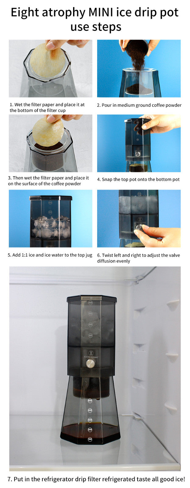 Cold Brew Drip Ice Coffee Maker