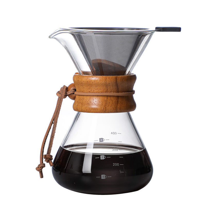 High Borosilicate Glass Hand Brew Coffee Pot