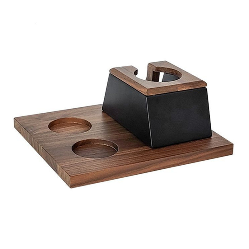 58mm Wood Coffee Distributor and Espresso Tamper Holder