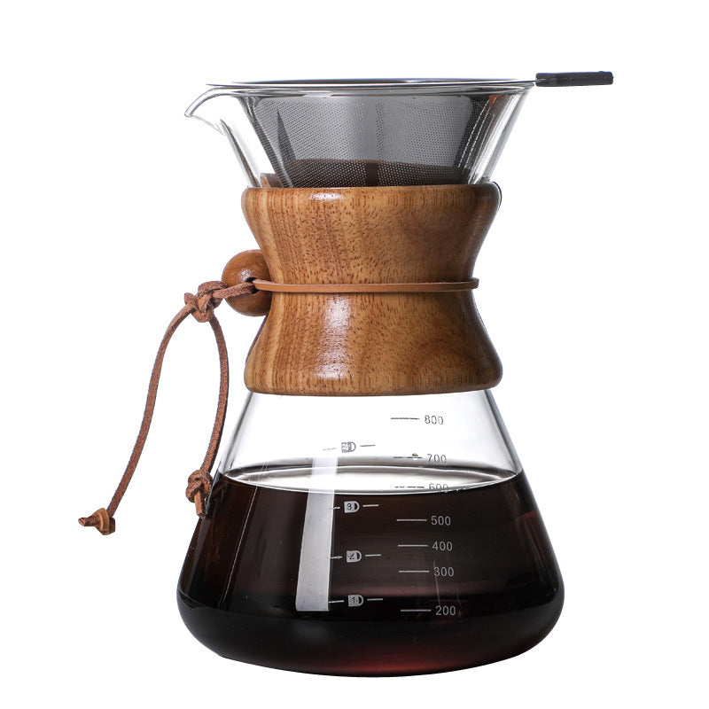 High Borosilicate Glass Hand Brew Coffee Pot