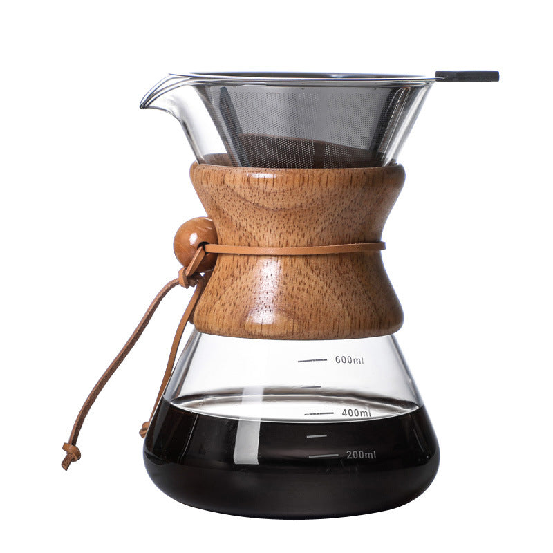 High Borosilicate Glass Hand Brew Coffee Pot