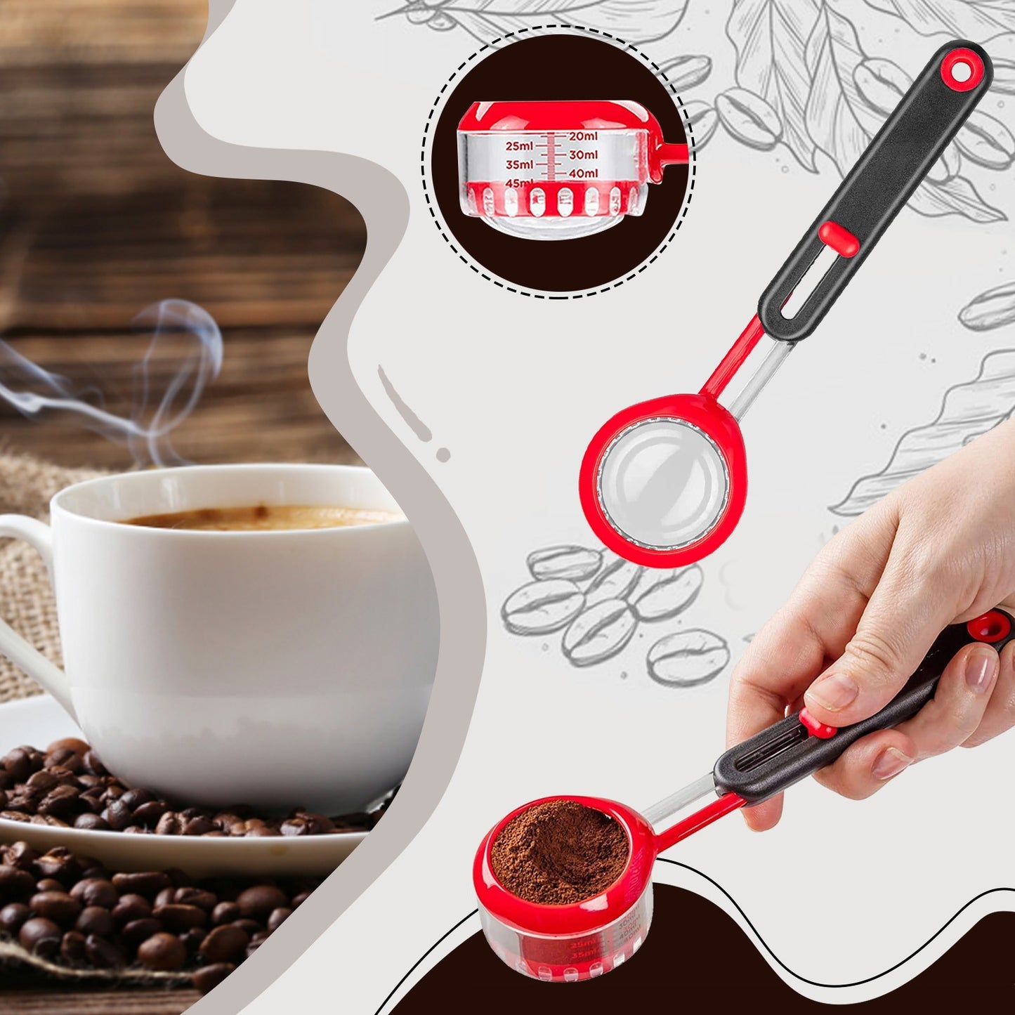 Adjustable Coffee Measuring Spoon