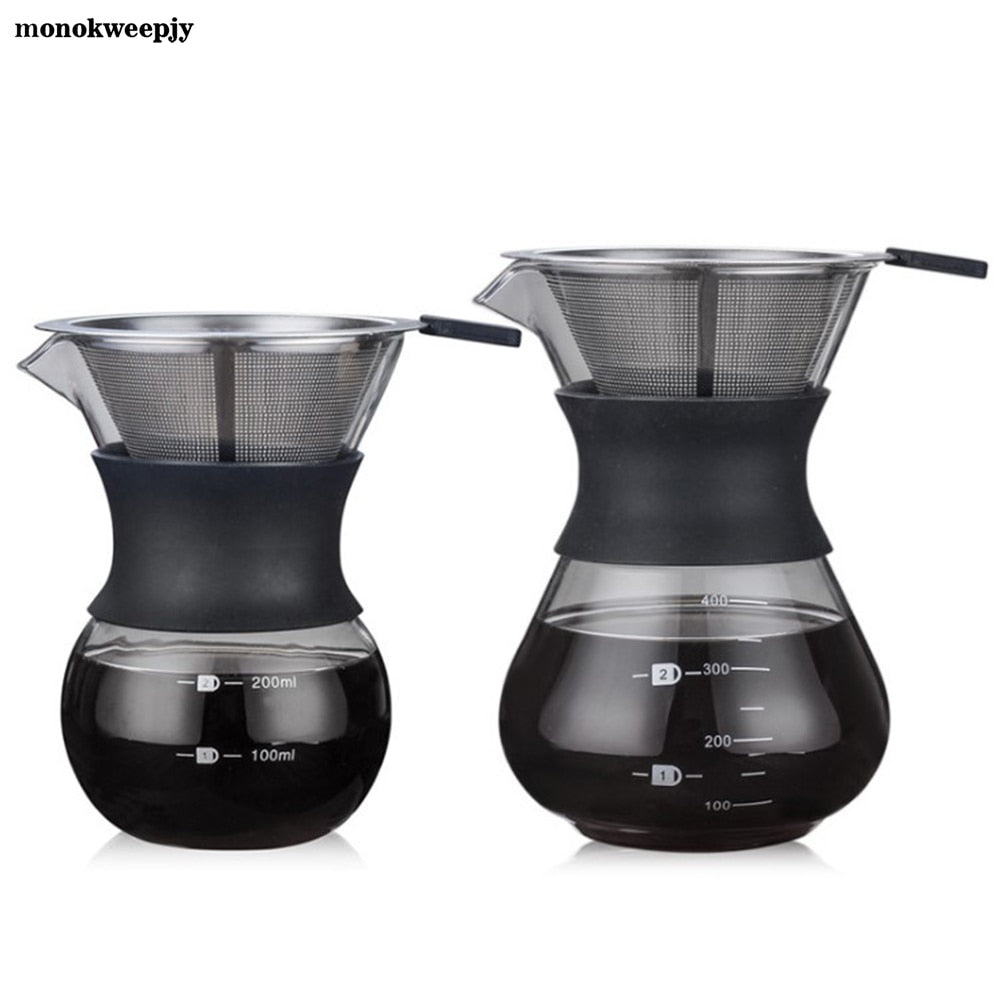 200ml/400ml Paperless Pour Over Coffee Dripper