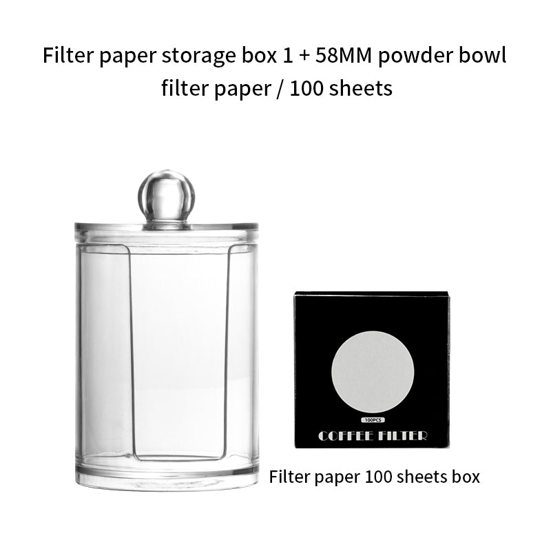 Coffee Filter Paper Transparent Storage Box