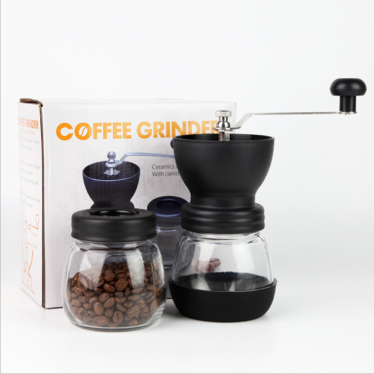 Ceramic Core Transparent Hand Coffee Bean Grinder