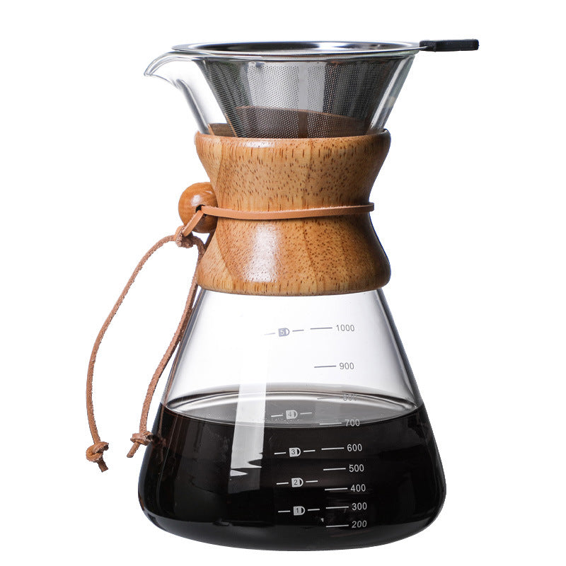 High Borosilicate Glass Hand Brew Coffee Pot