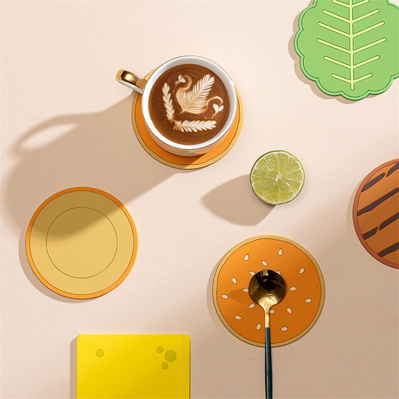 8 Piece Burger Coaster Set