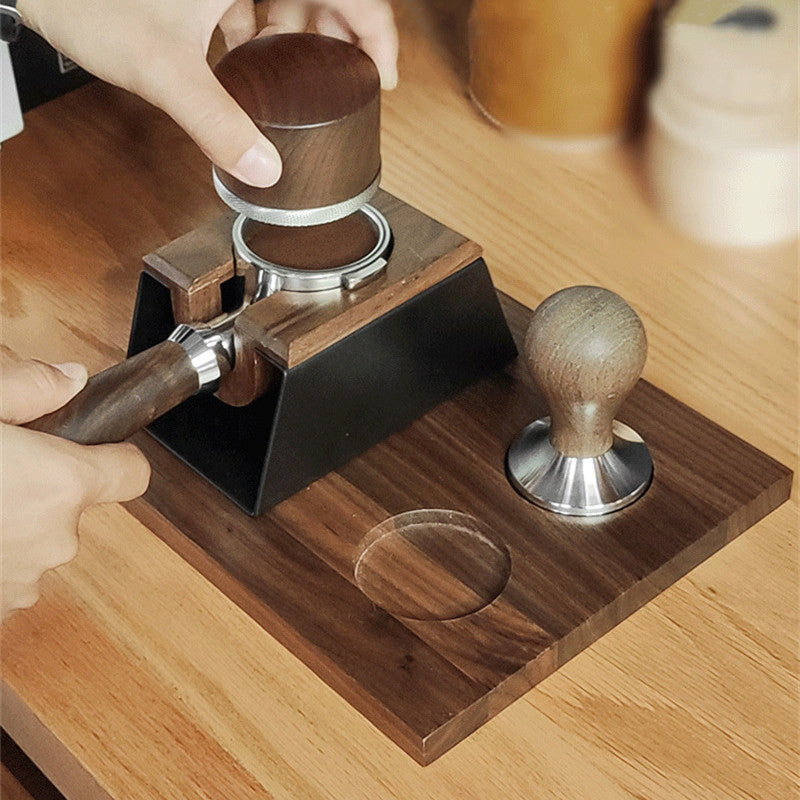 58mm Wood Coffee Distributor and Espresso Tamper Holder