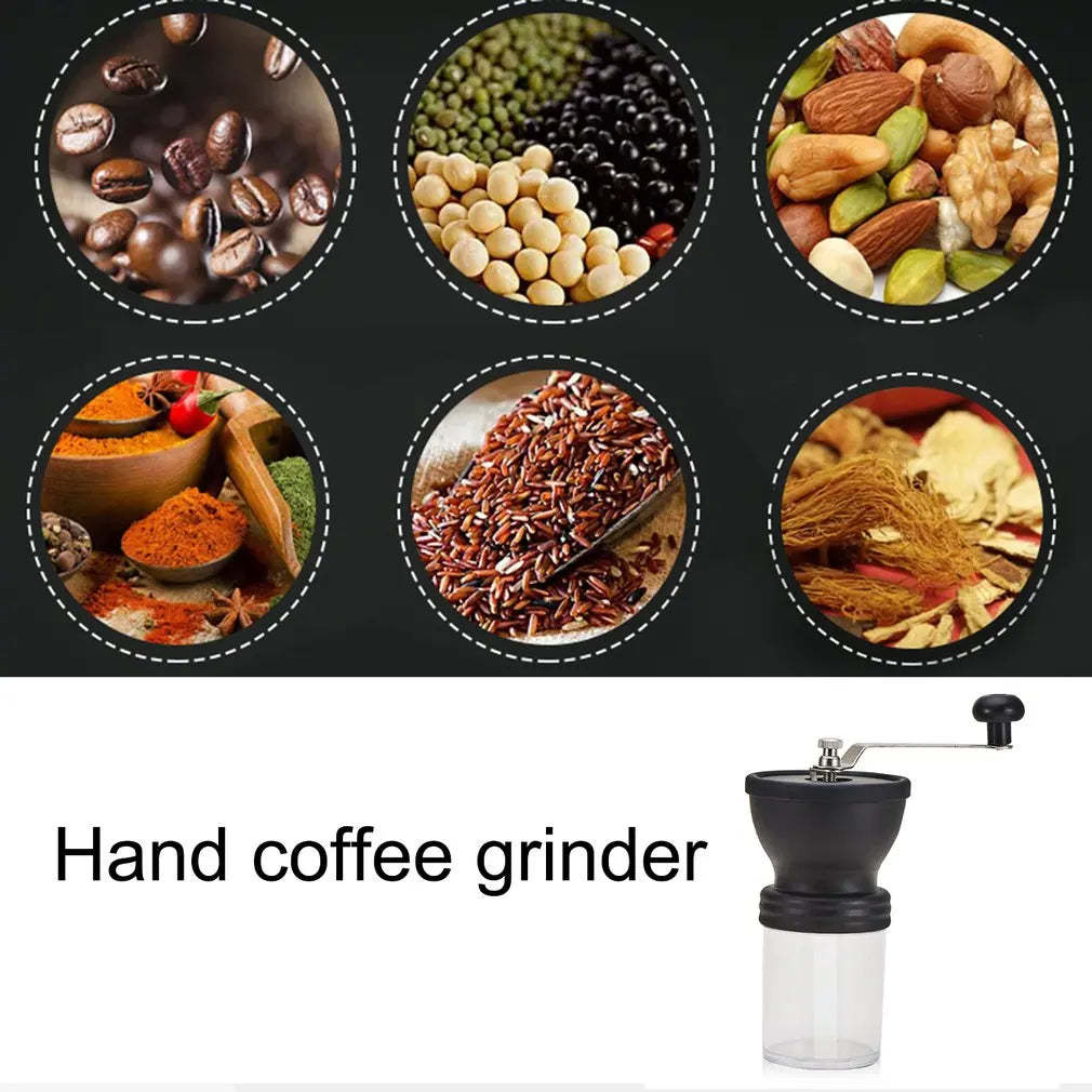 Ceramic Core Transparent Hand Coffee Bean Grinder