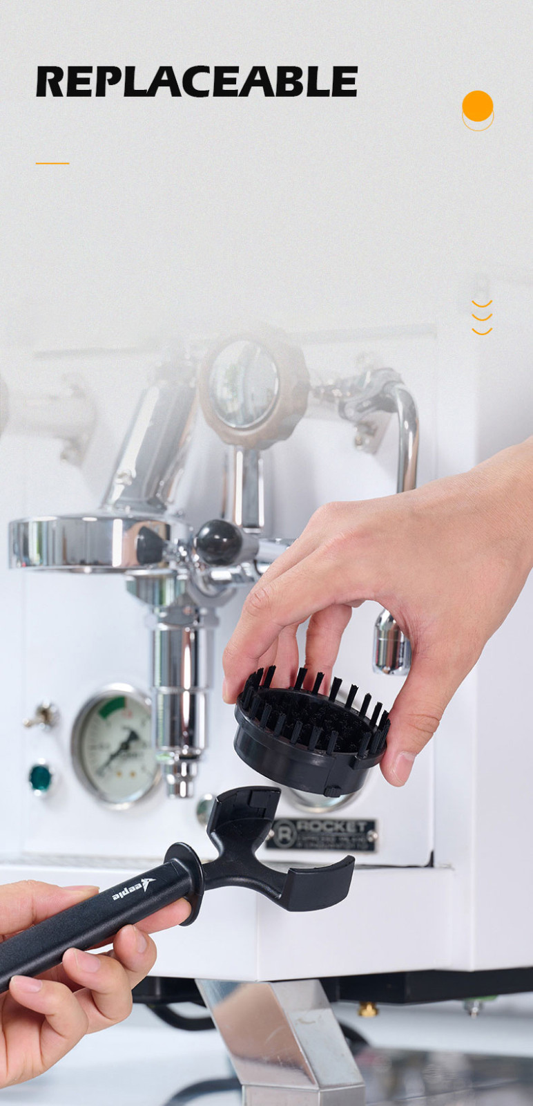 Coffee Machine Brewing Head Cleaning Brush