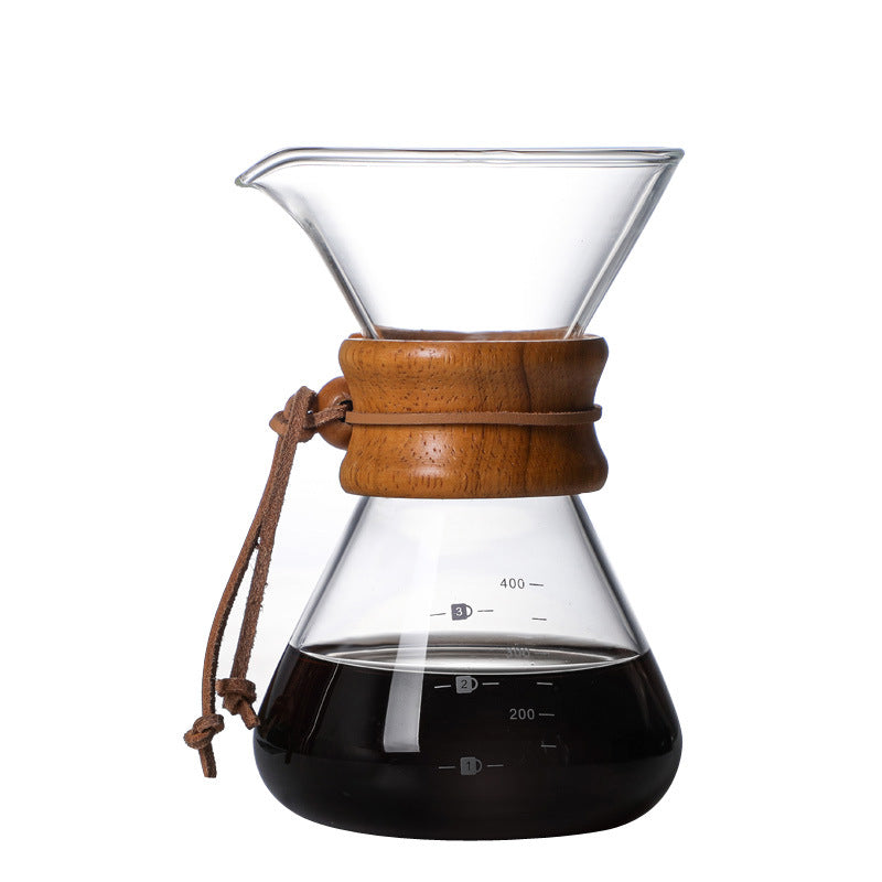 High Borosilicate Glass Hand Brew Coffee Pot