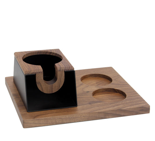 58mm Wood Coffee Distributor and Espresso Tamper Holder