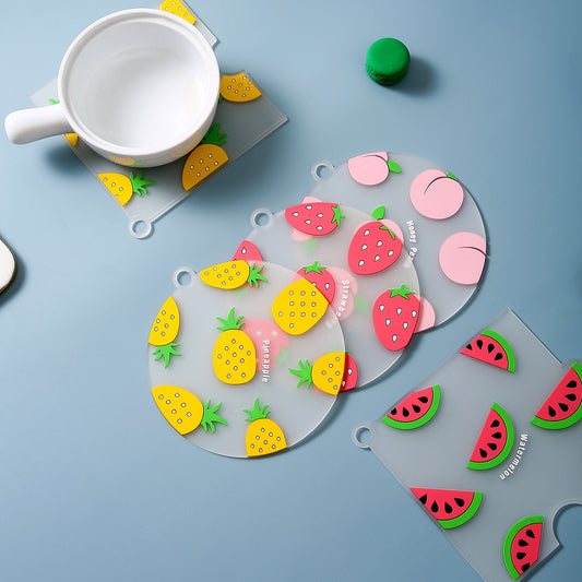 Cute Cartoon Fruit Shape Coaster
