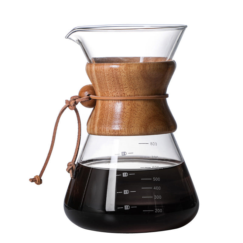 High Borosilicate Glass Hand Brew Coffee Pot