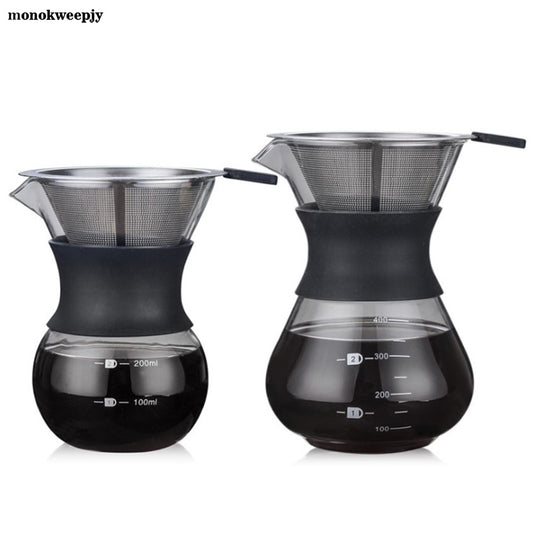 200ml/400ml Paperless Pour Over Coffee Dripper