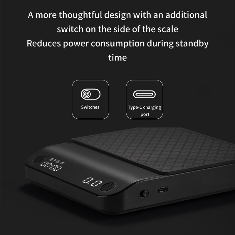 Intelligent Electronic Coffee Scale 0.1g With Timing